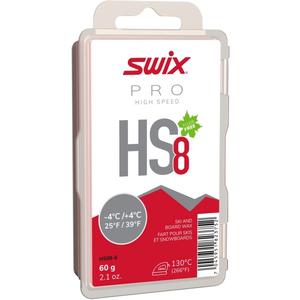 Swix HS8 High Speed rot 60g Trainings- und Rennwachs
