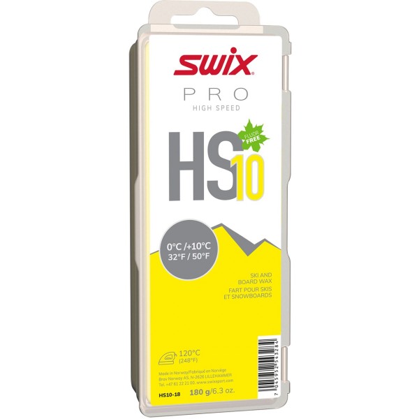 Swix HS10 High Speed gelb 900g Trainings- und Rennwachs